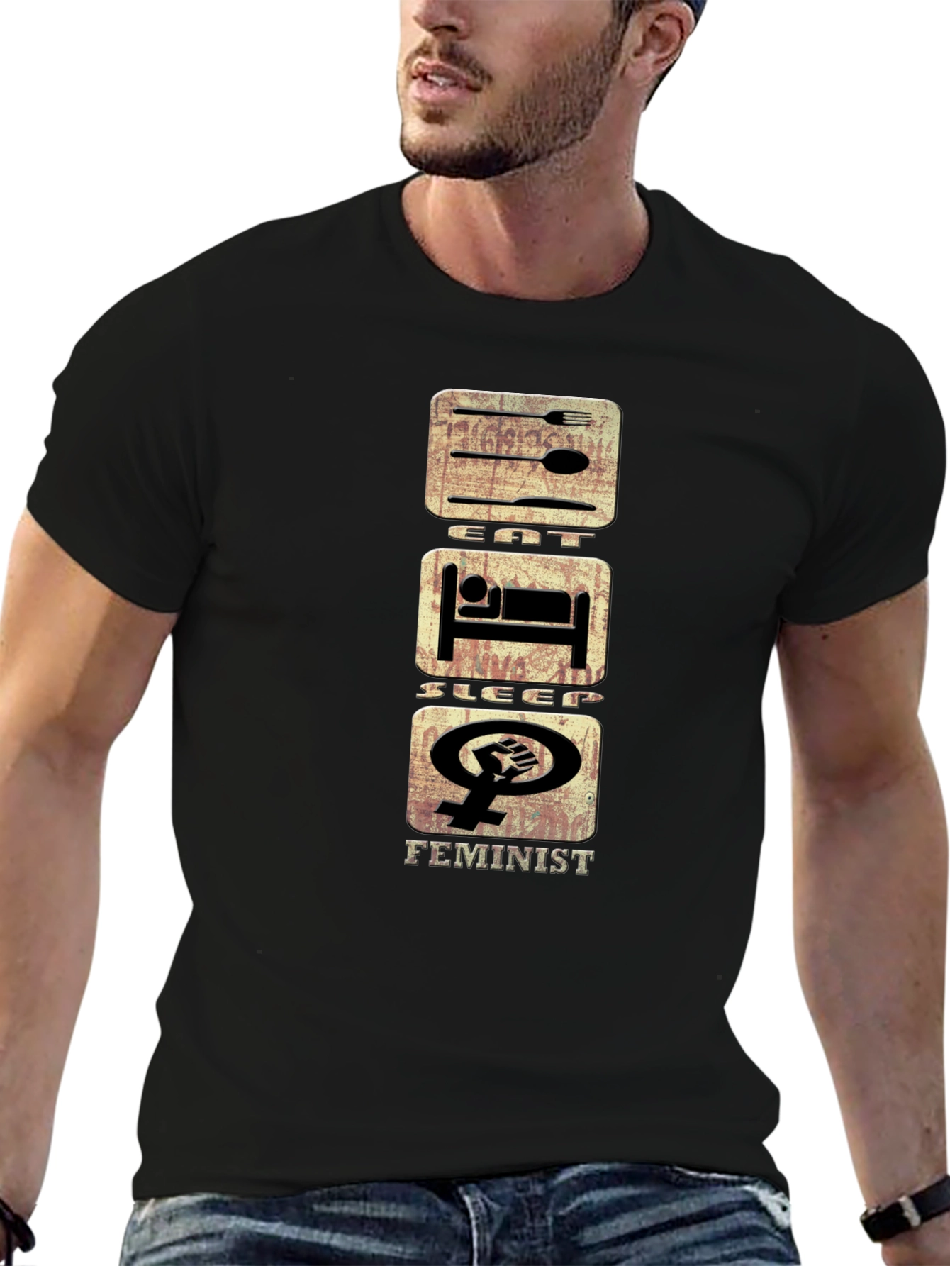 Eat Sleep Feminist T-Shirt