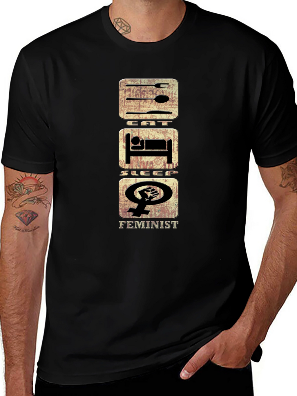 Eat Sleep Feminist T-Shirt