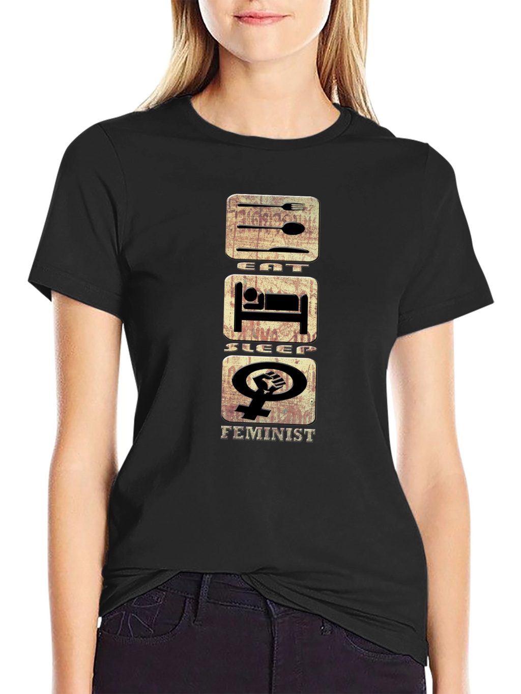 Eat Sleep Feminist T-Shirt
