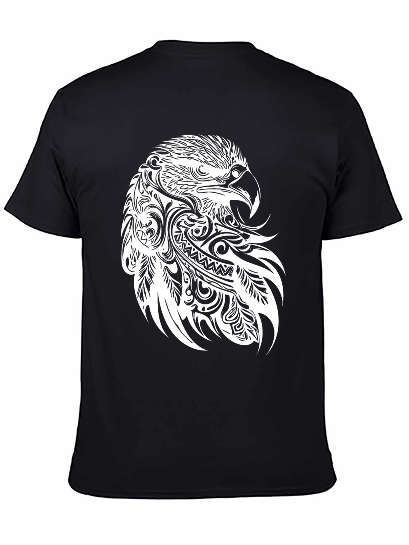 Eagle Tribal Art Black T-Shirt