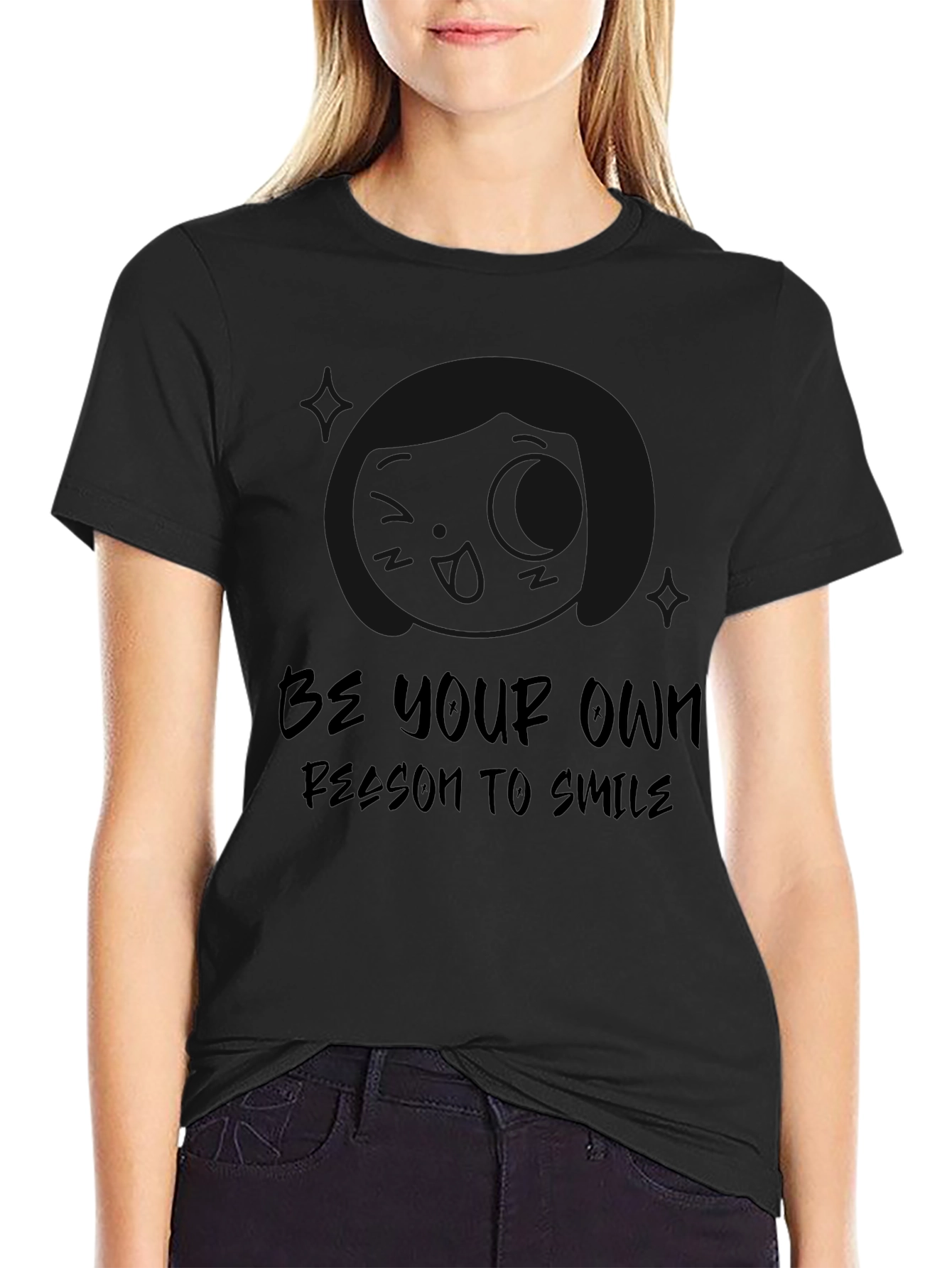 Inspirational Graphic Tee - Be Your Own Reason to Smile