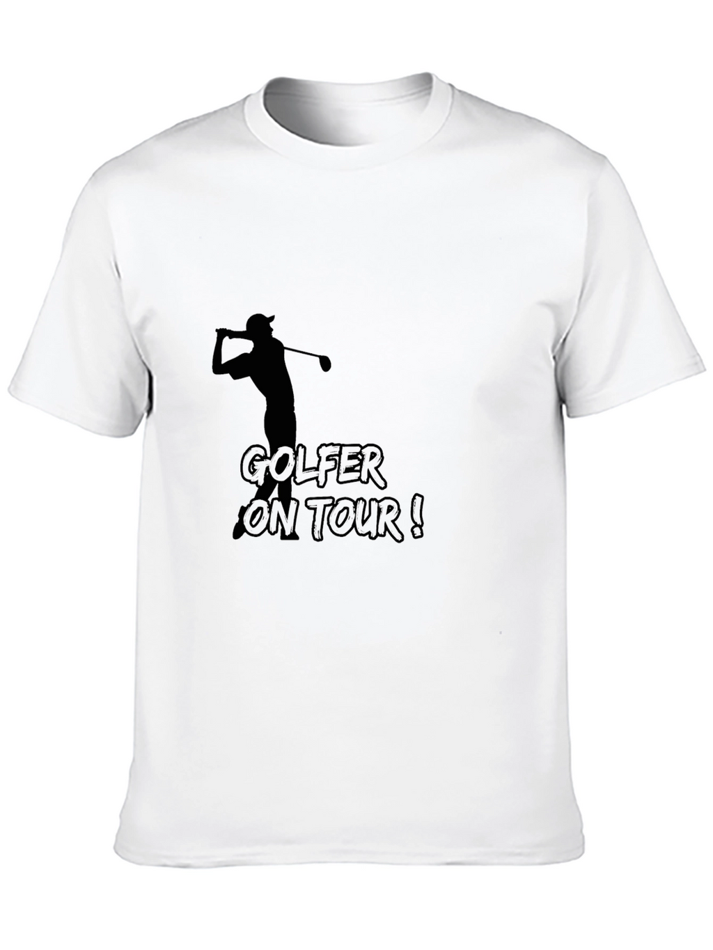Golfer on Tour! Black Graphic Tee