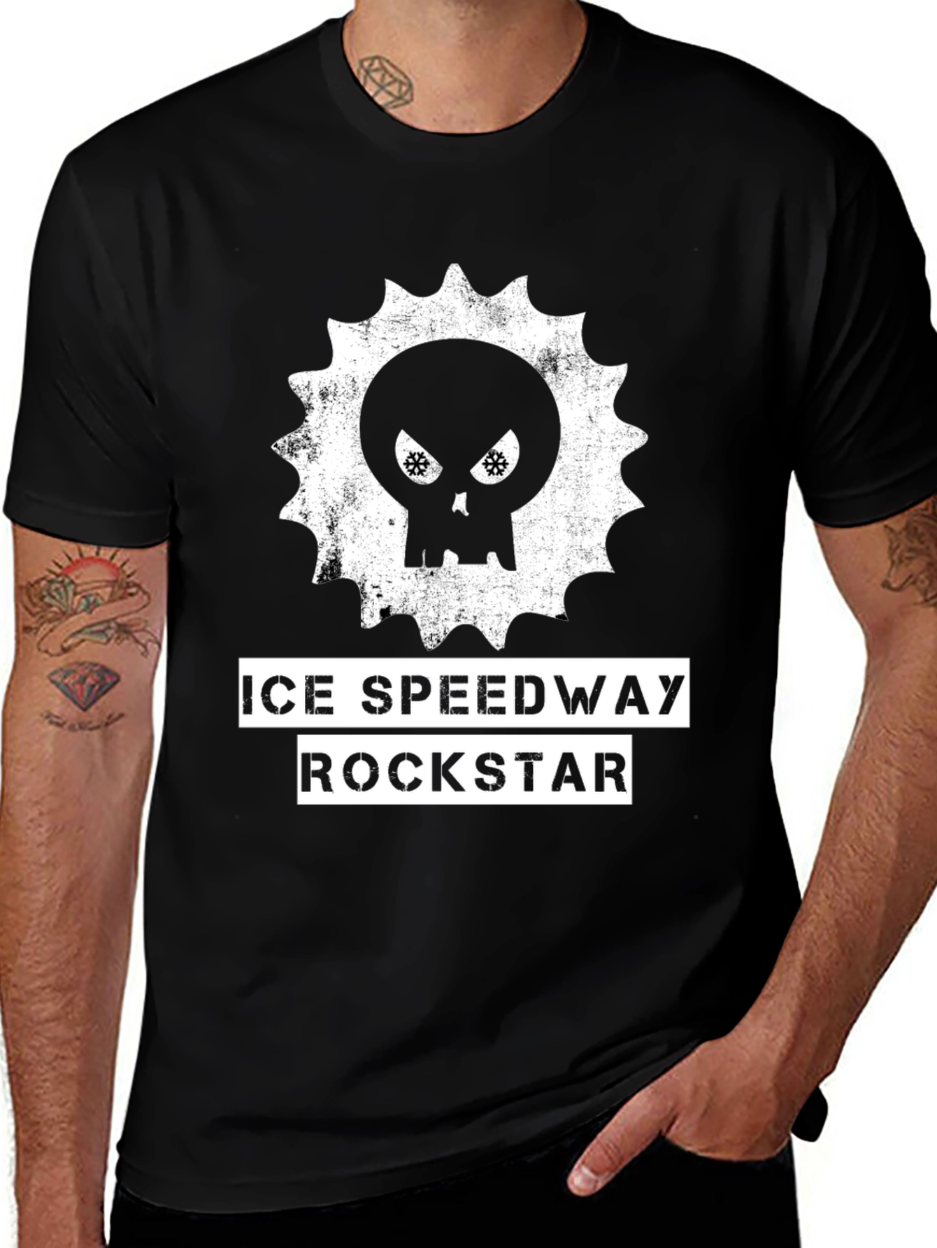 Ice Speedway Rockstar T-Shirt - Black Graphic Tee