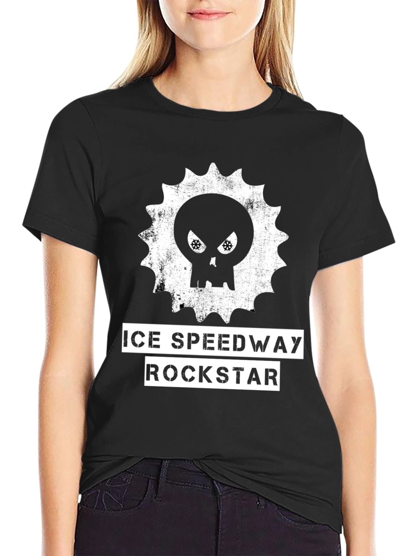 Ice Speedway Rockstar T-Shirt - Black Graphic Tee