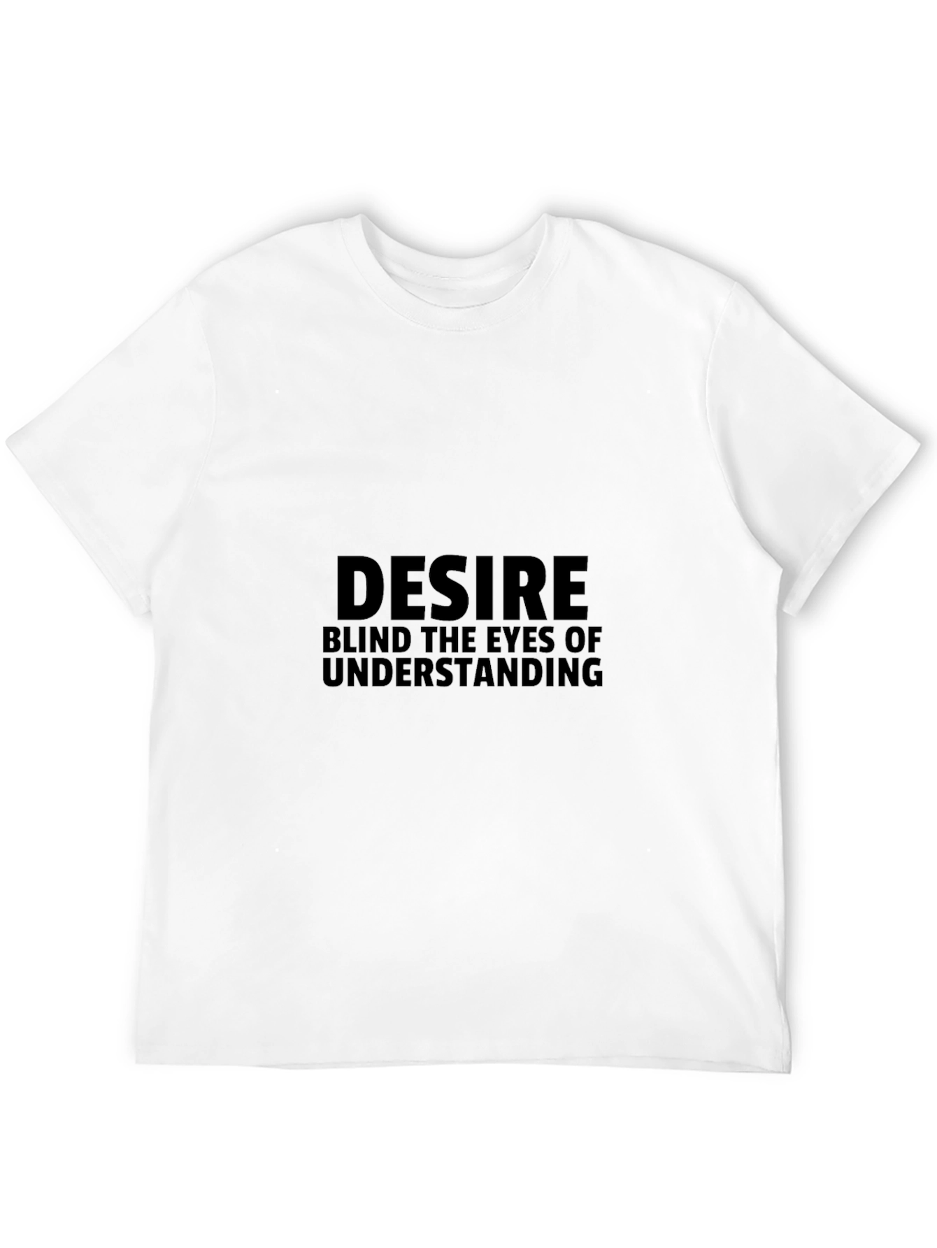 Desire Statement Graphic Tee - Black Cotton