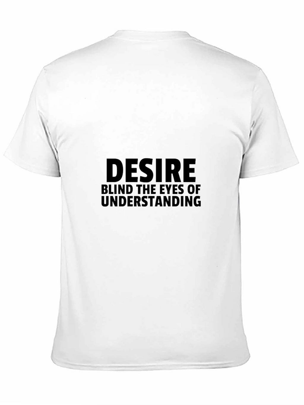 Desire Statement Graphic Tee - Black Cotton