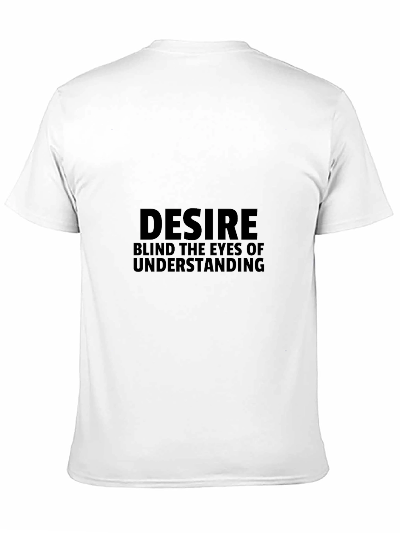 Desire Statement Graphic Tee - Black Cotton