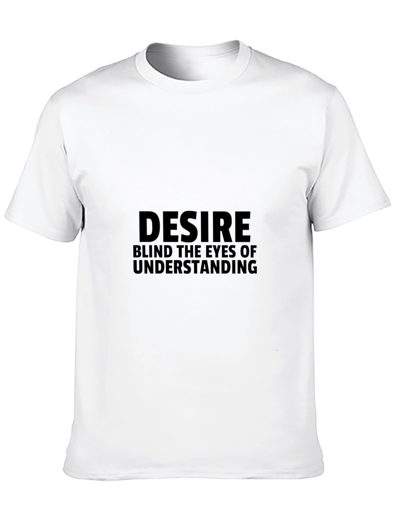 Desire Statement Graphic Tee - Black Cotton