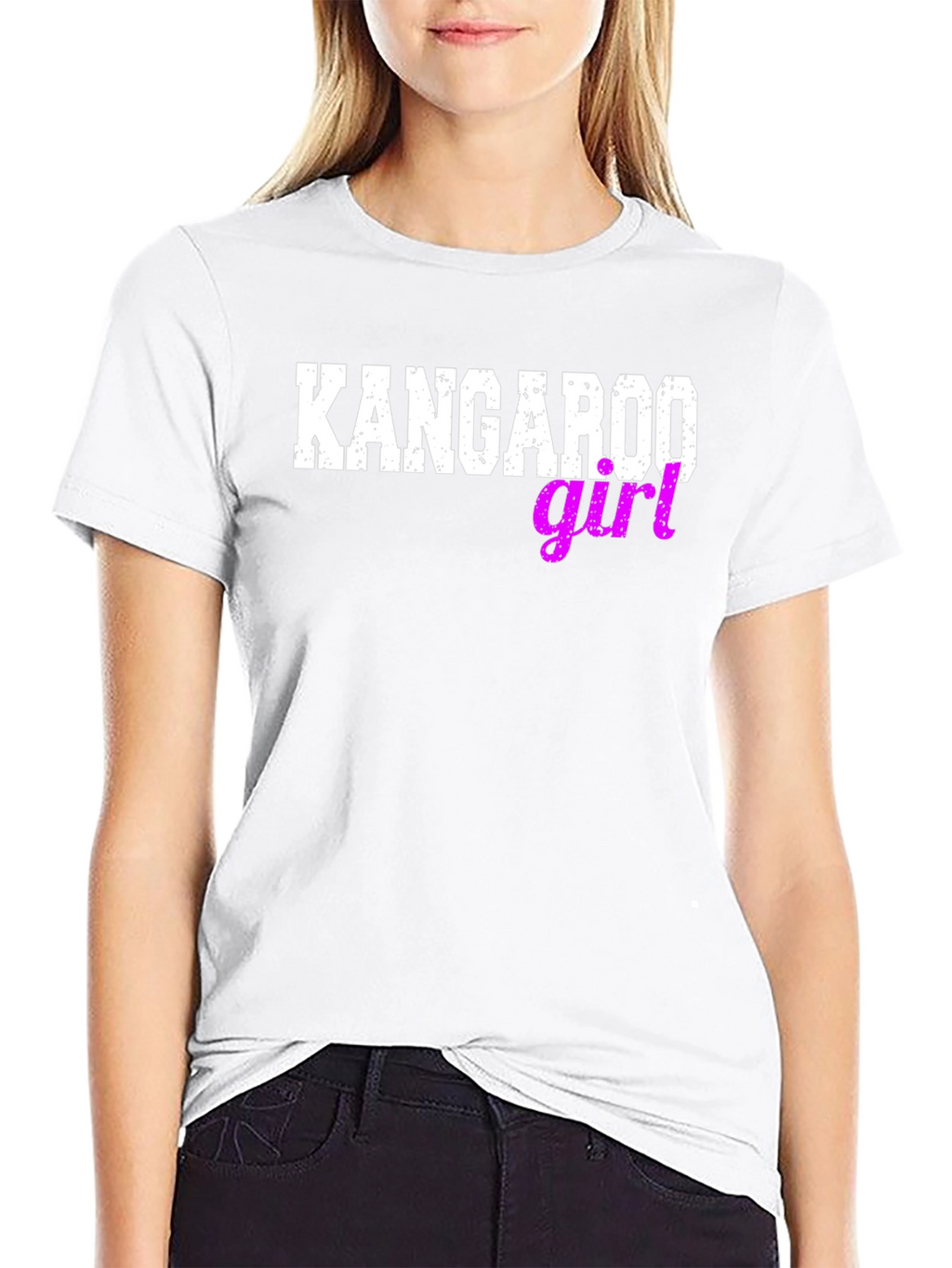 Kangaroo Girl Novelty Graphic Tee