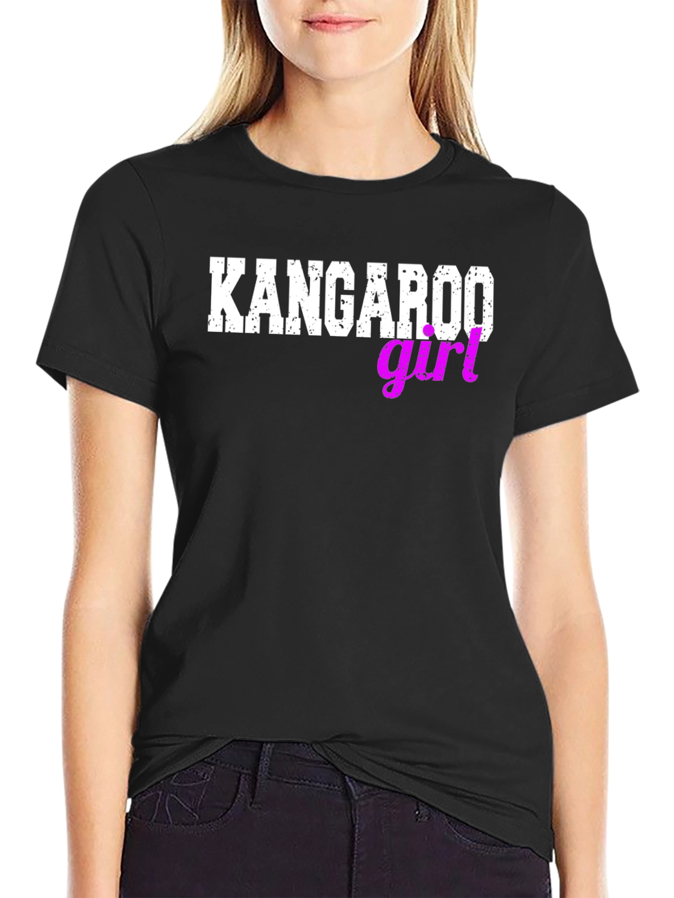 Kangaroo Girl Novelty Graphic Tee