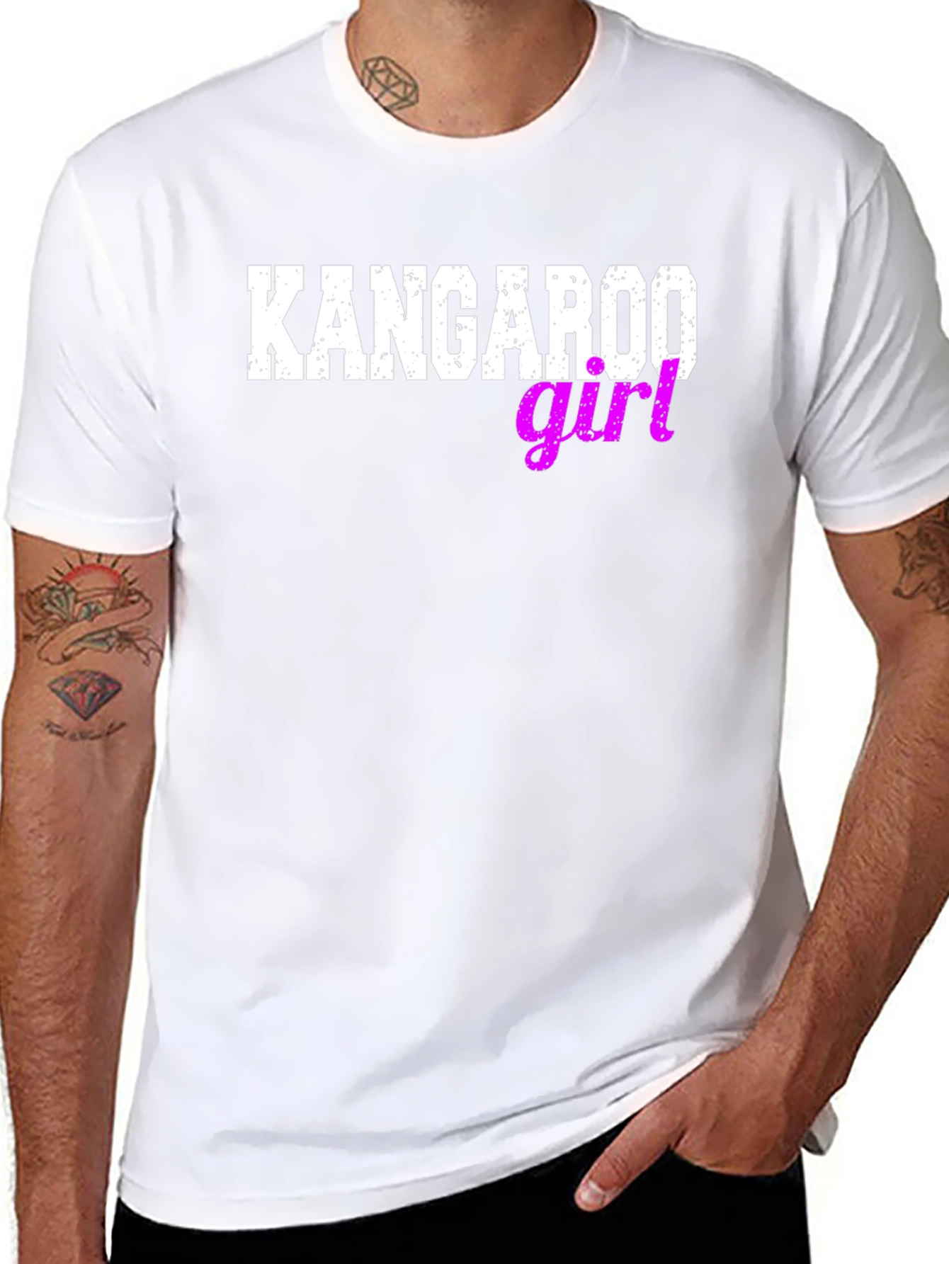 Kangaroo Girl Novelty Graphic Tee