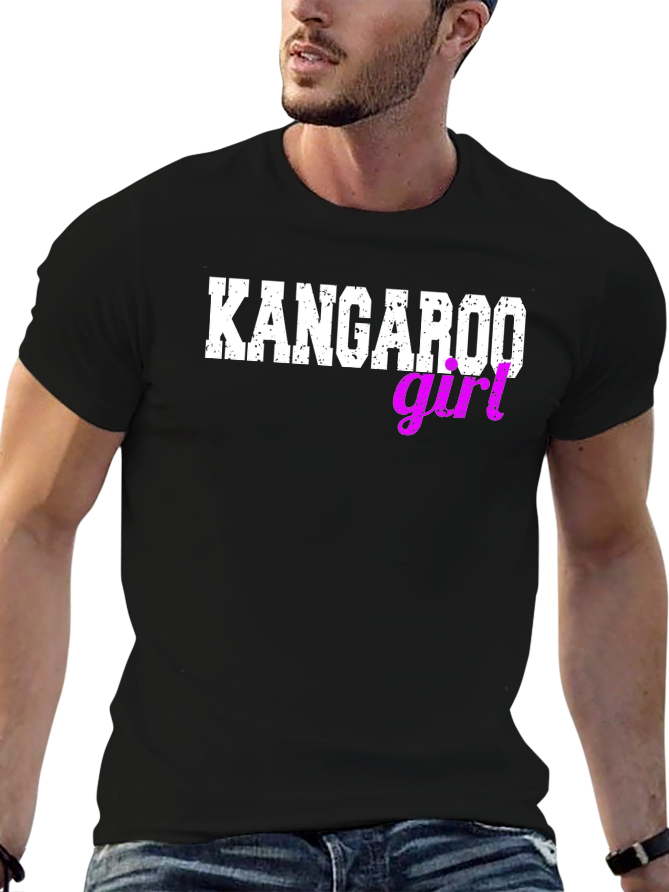 Kangaroo Girl Novelty Graphic Tee