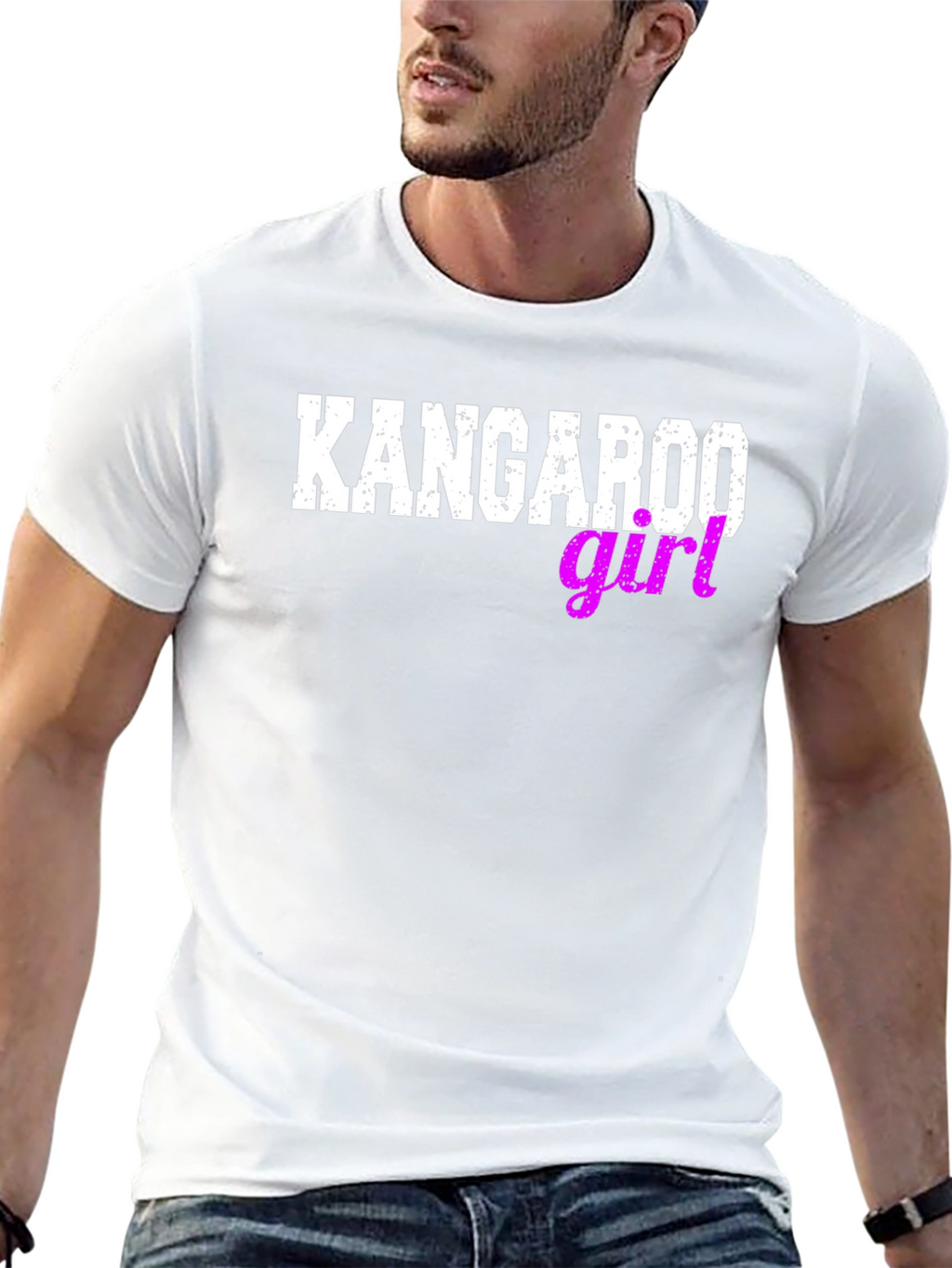 Kangaroo Girl Novelty Graphic Tee