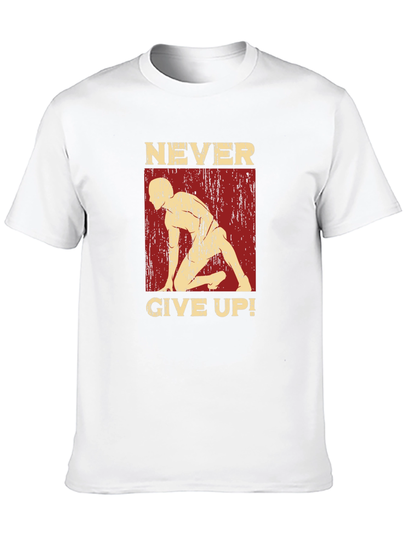 Never Give Up Motivational Graphic Tee