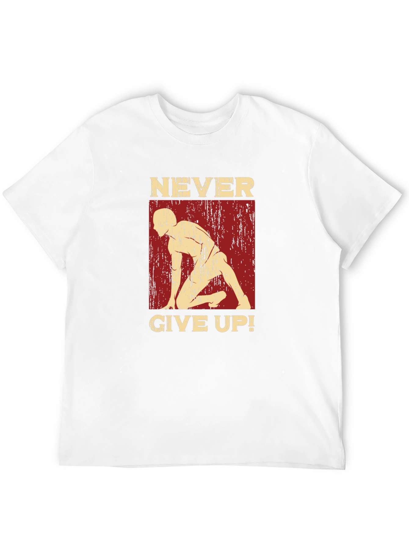 Never Give Up Motivational Graphic Tee