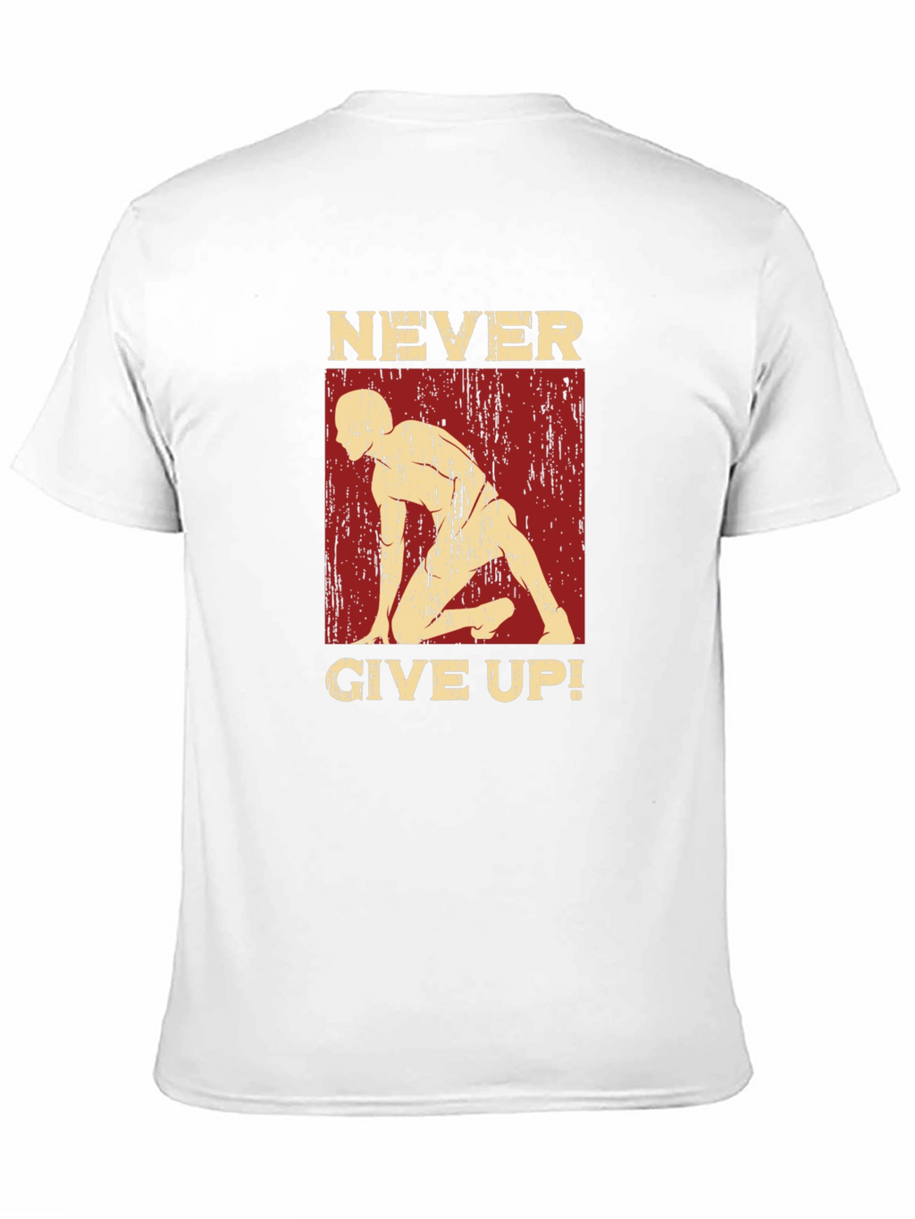 Never Give Up Motivational Graphic Tee