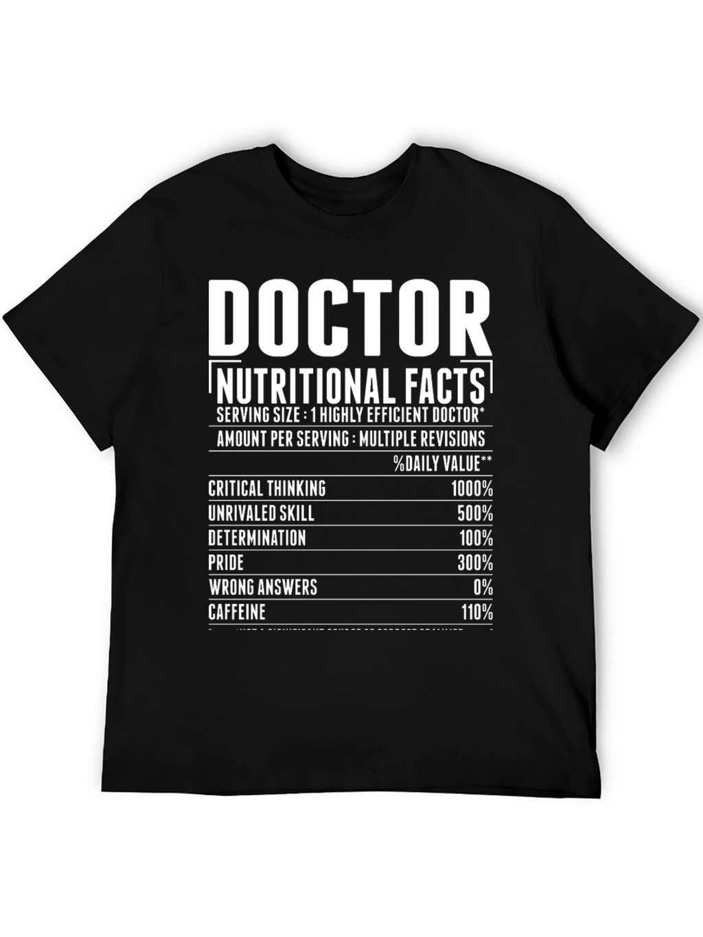 Doctor Nutritional Facts T-Shirt