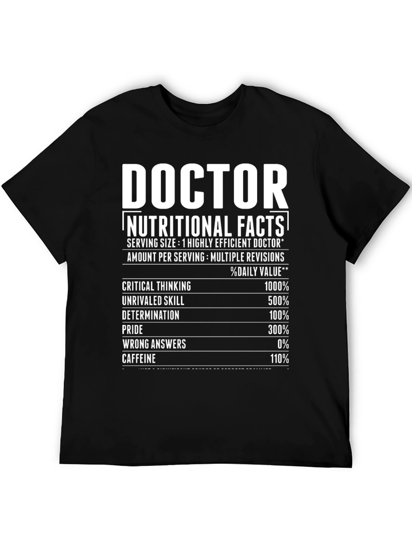 Doctor Nutritional Facts T-Shirt