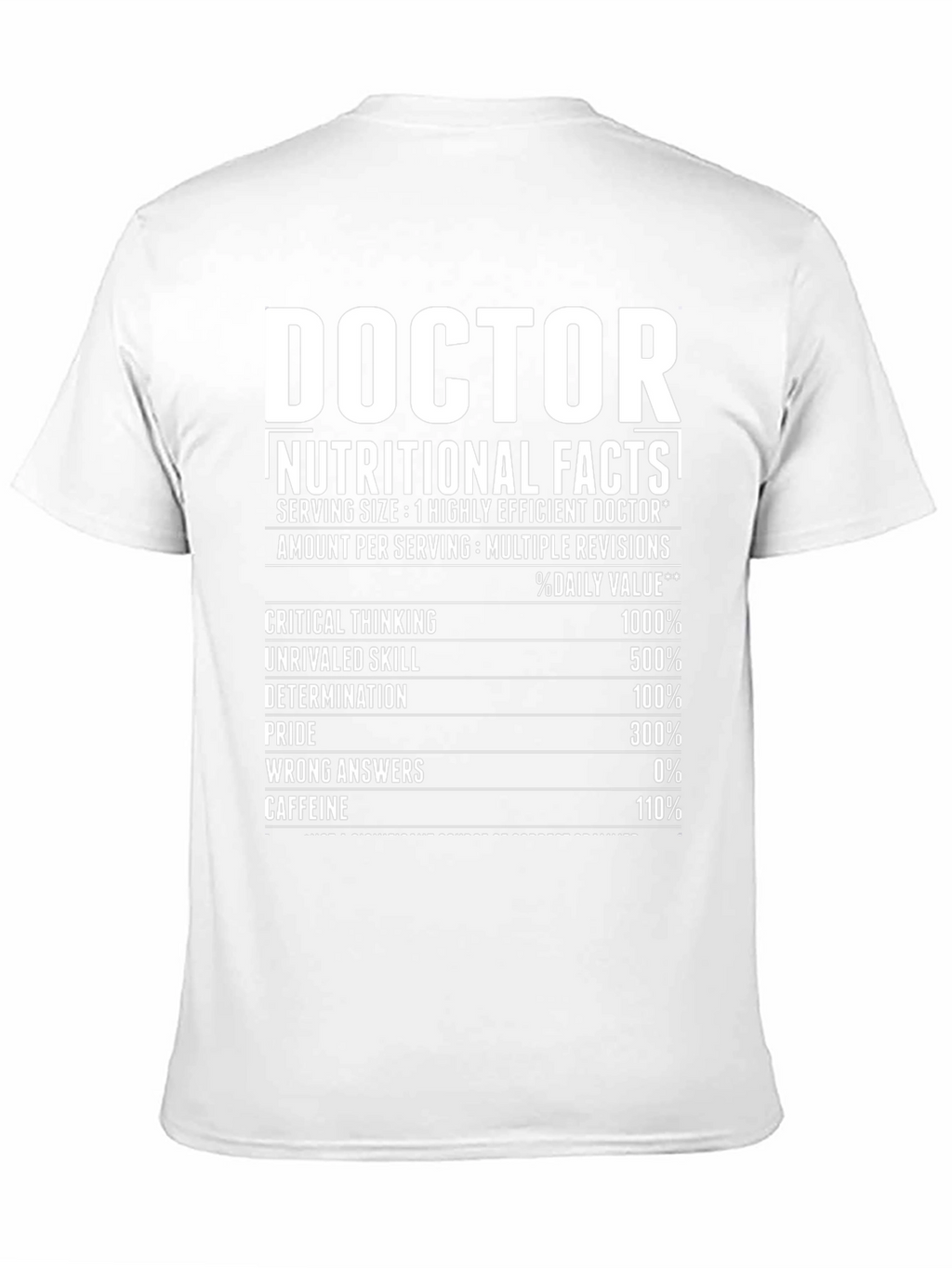 Doctor Nutritional Facts T-Shirt
