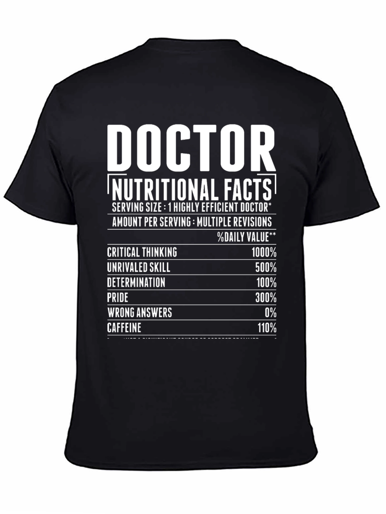 Doctor Nutritional Facts T-Shirt