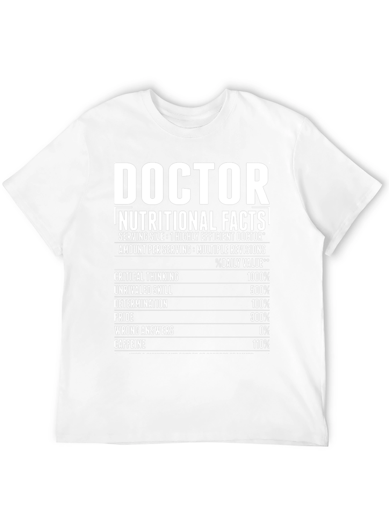Doctor Nutritional Facts T-Shirt