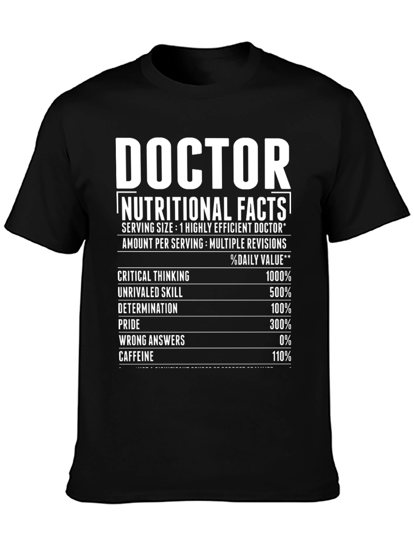 Doctor Nutritional Facts T-Shirt