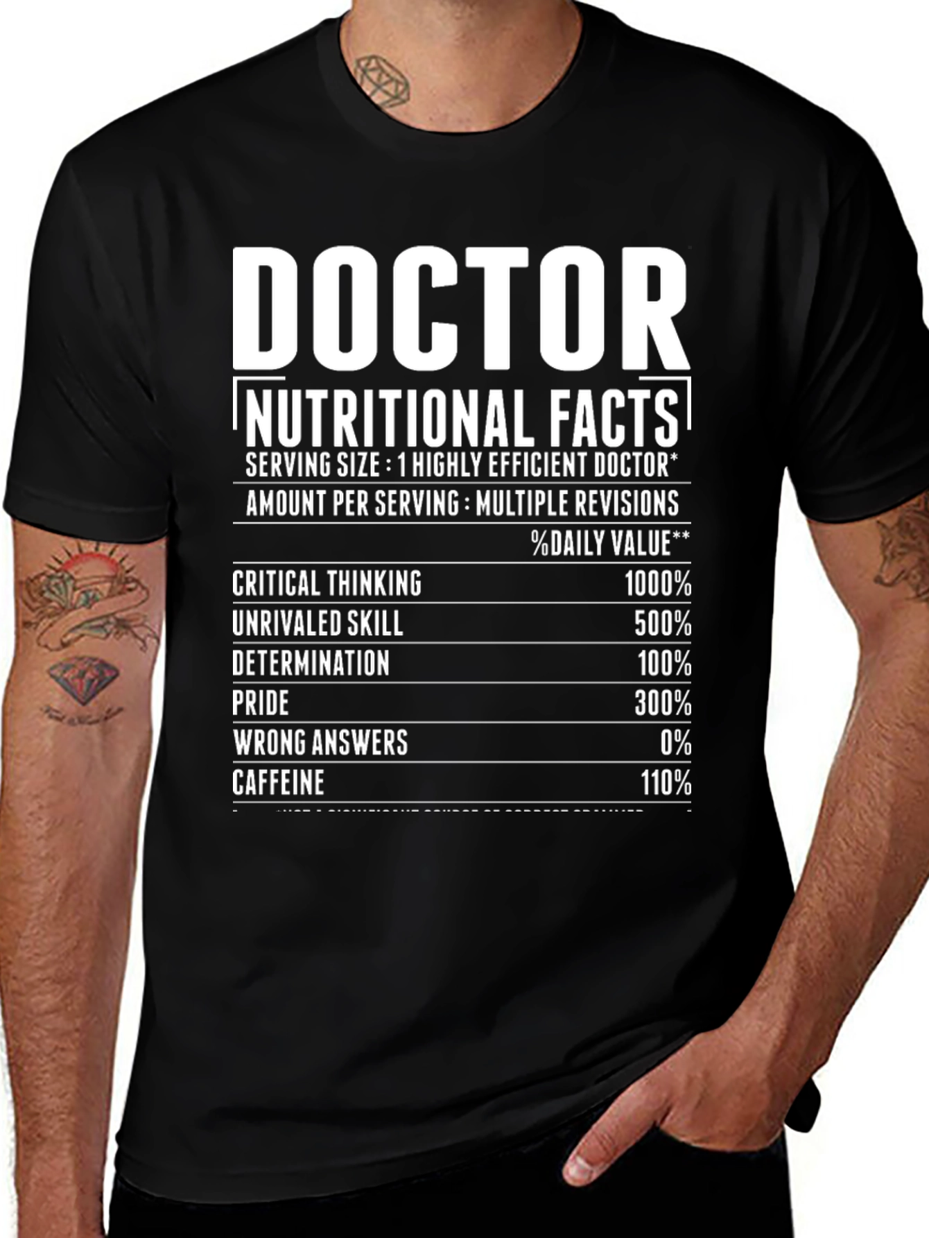 Doctor Nutritional Facts T-Shirt