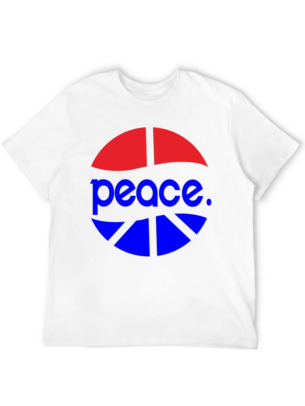 Peace Symbol Graphic Tee - Casual Style