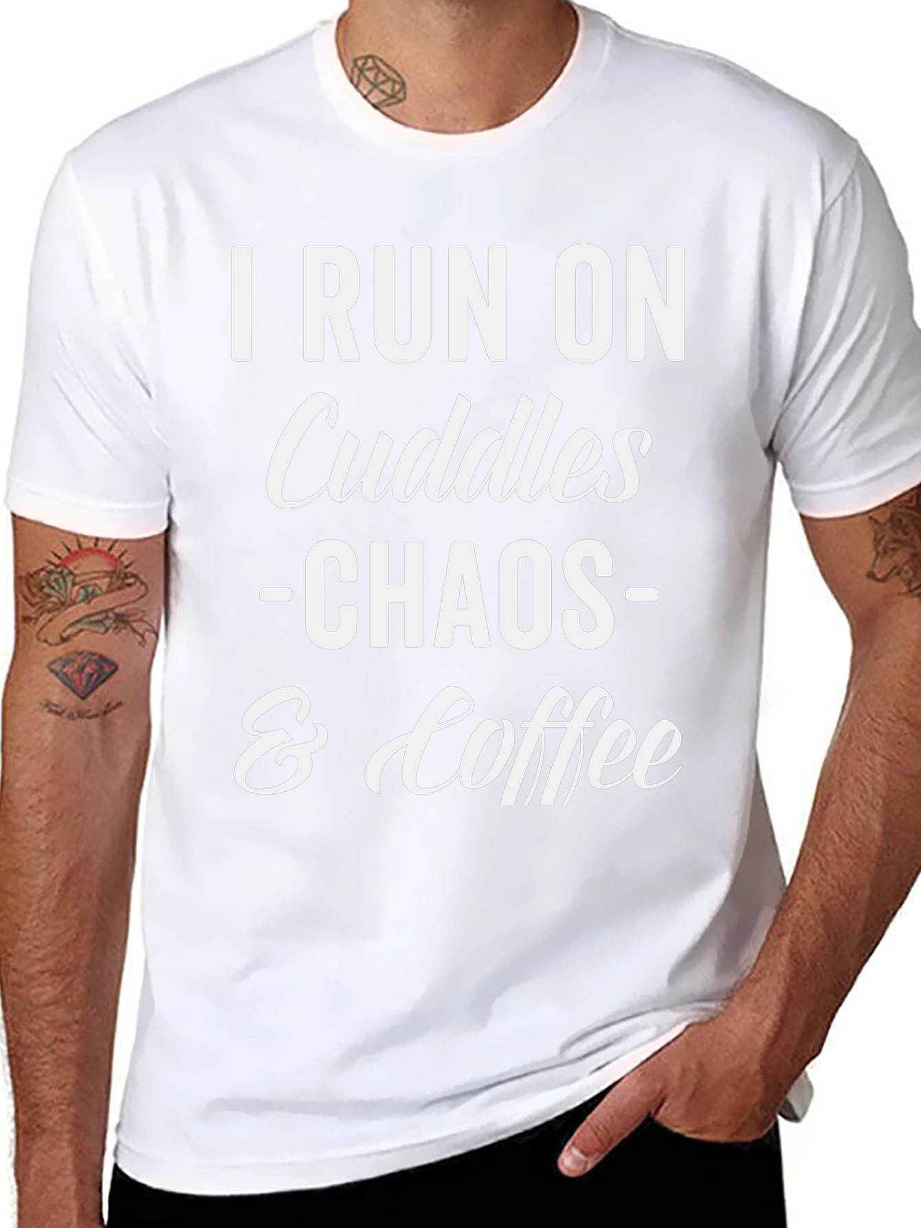 Cuddles Chaos & Coffee Graphic Tee