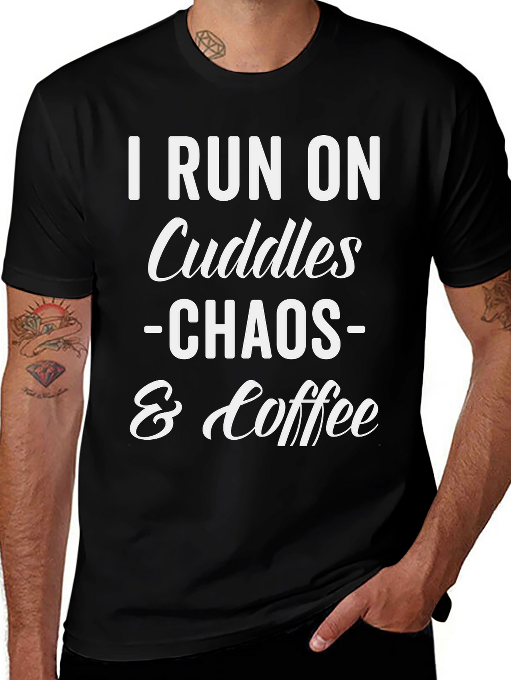 Cuddles Chaos & Coffee Graphic Tee