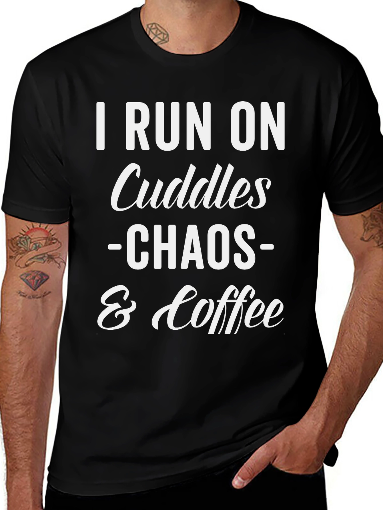 Cuddles Chaos & Coffee Graphic Tee