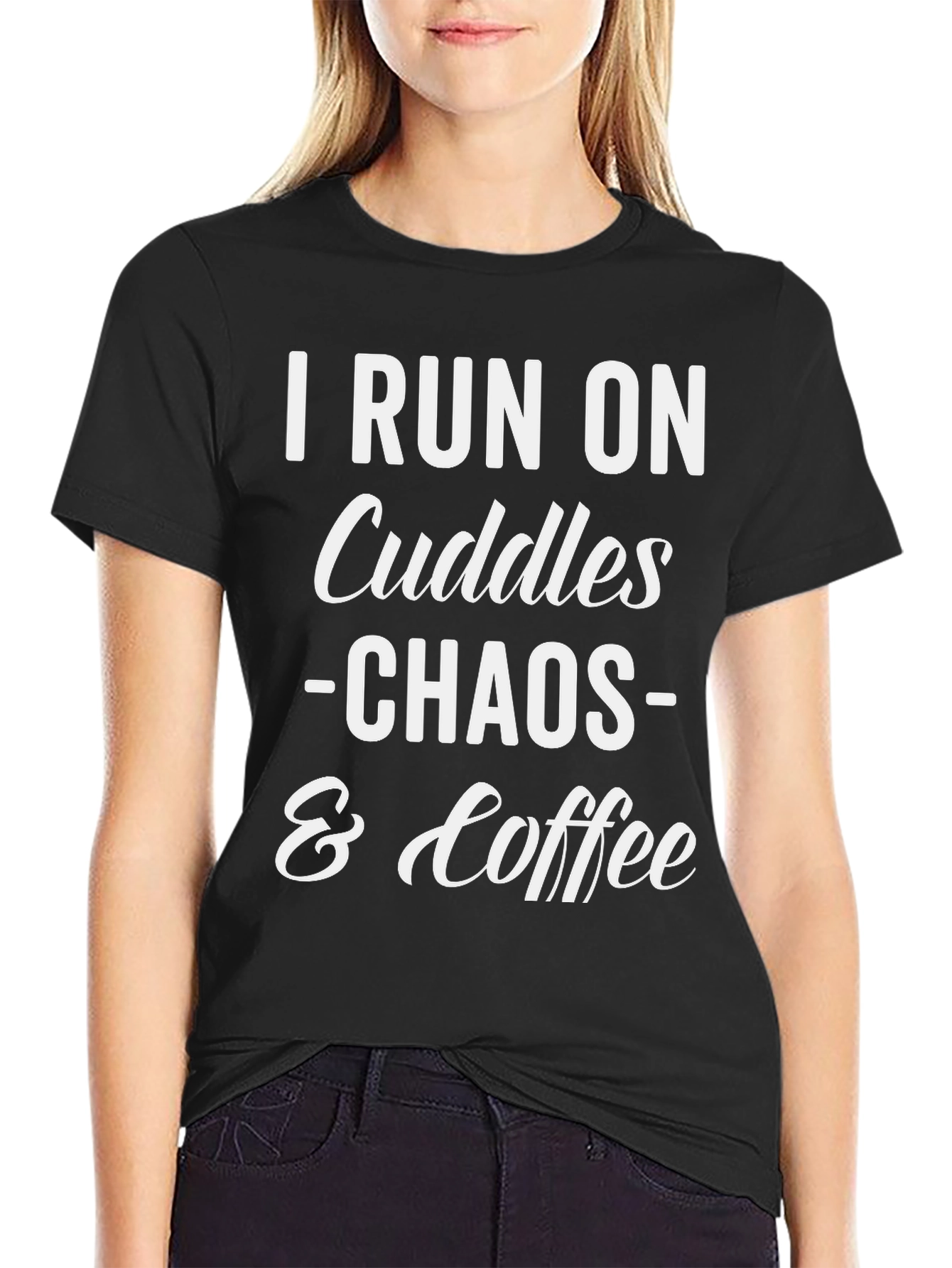 Cuddles Chaos & Coffee Graphic Tee