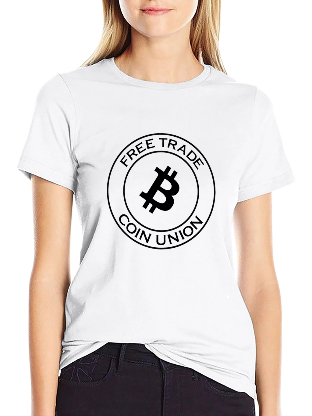 Bitcoin Free Trade Coin Union Black T-Shirt