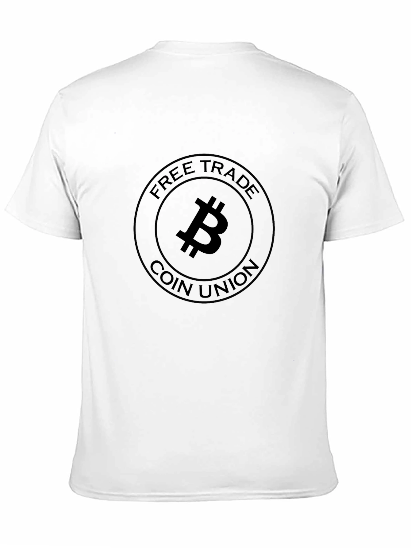 Bitcoin Free Trade Coin Union Black T-Shirt