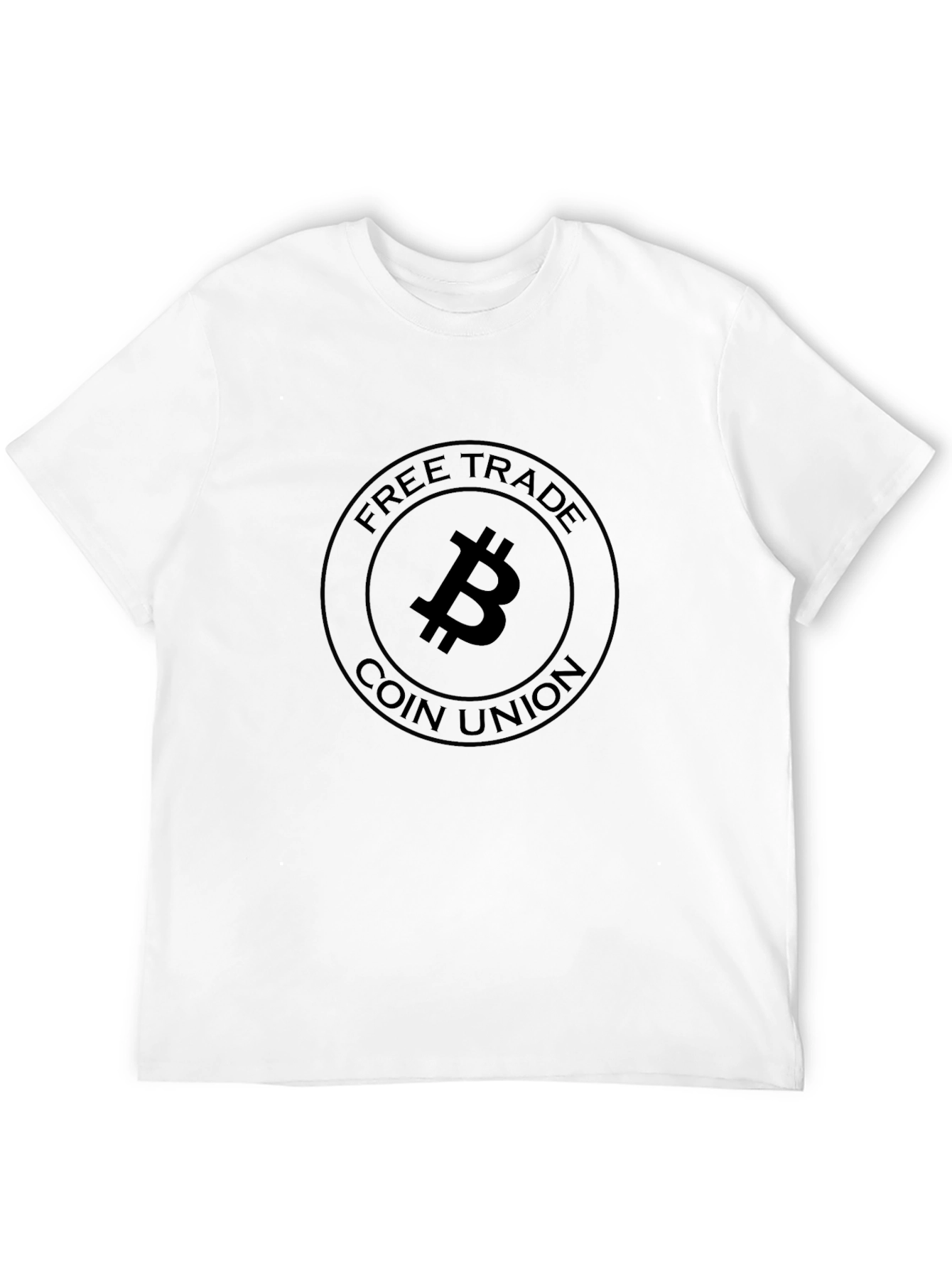 Bitcoin Free Trade Coin Union Black T-Shirt