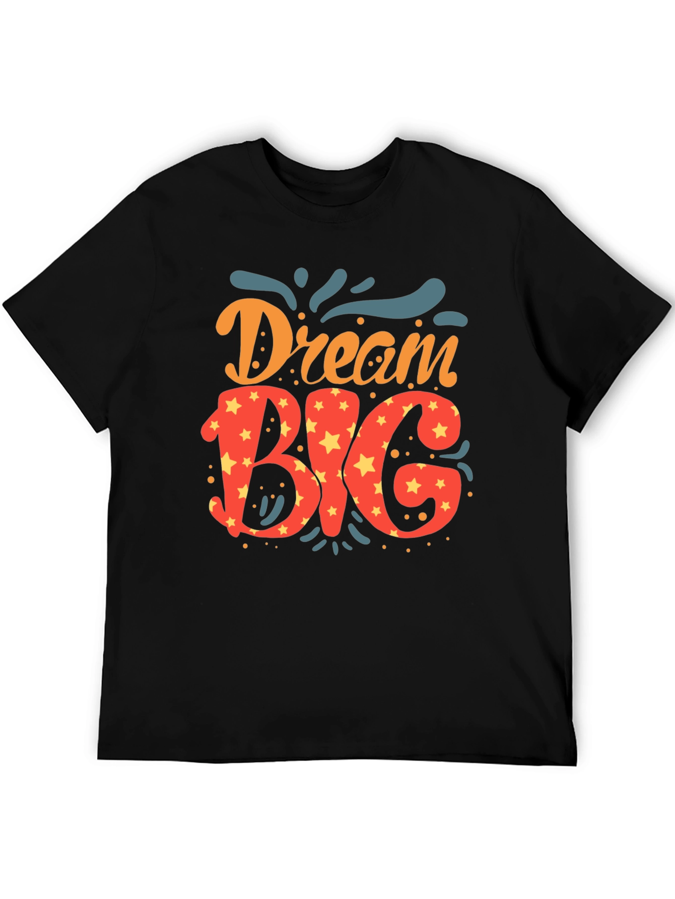 Dream Big Graphic Tee - Black Casual Shirt