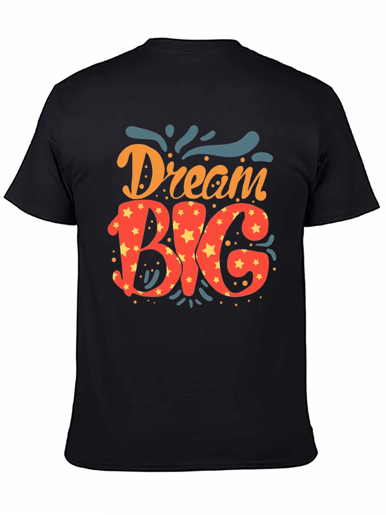 Dream Big Graphic Tee - Black Casual Shirt