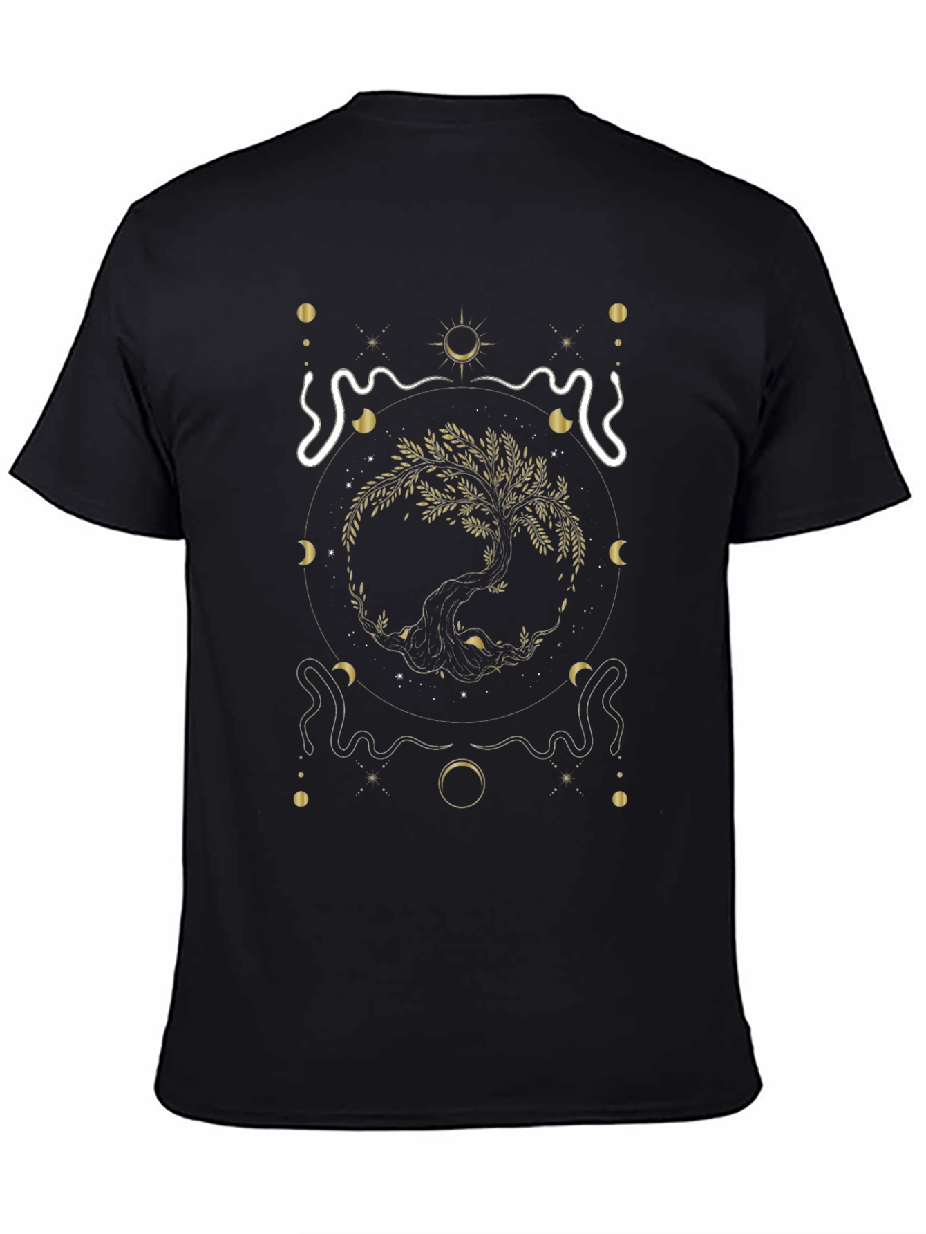 Mystic Tree of Life Graphic Tee - Black