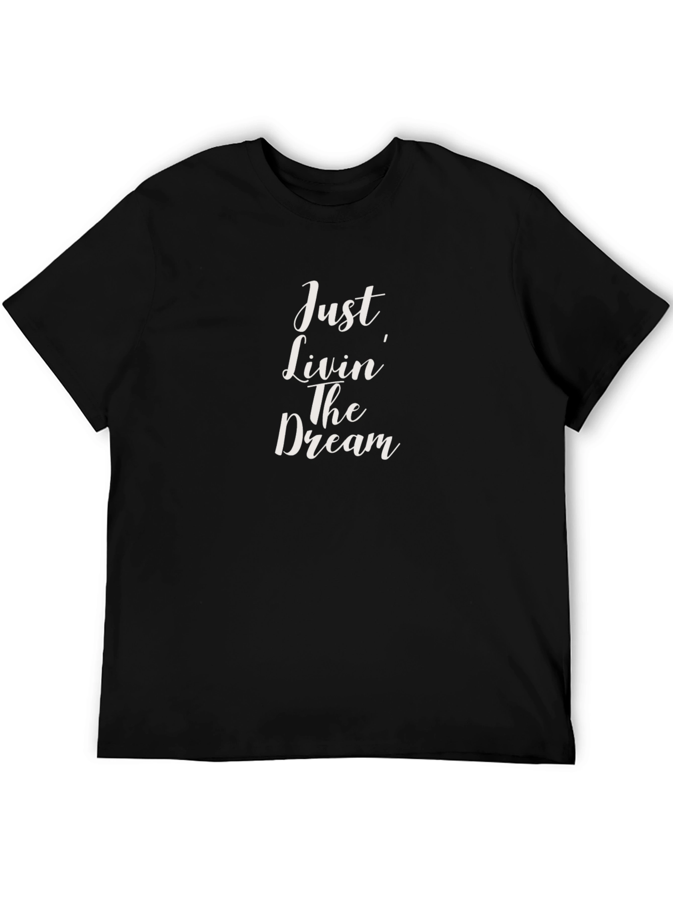 Just Livin The Dream Black Graphic Tee