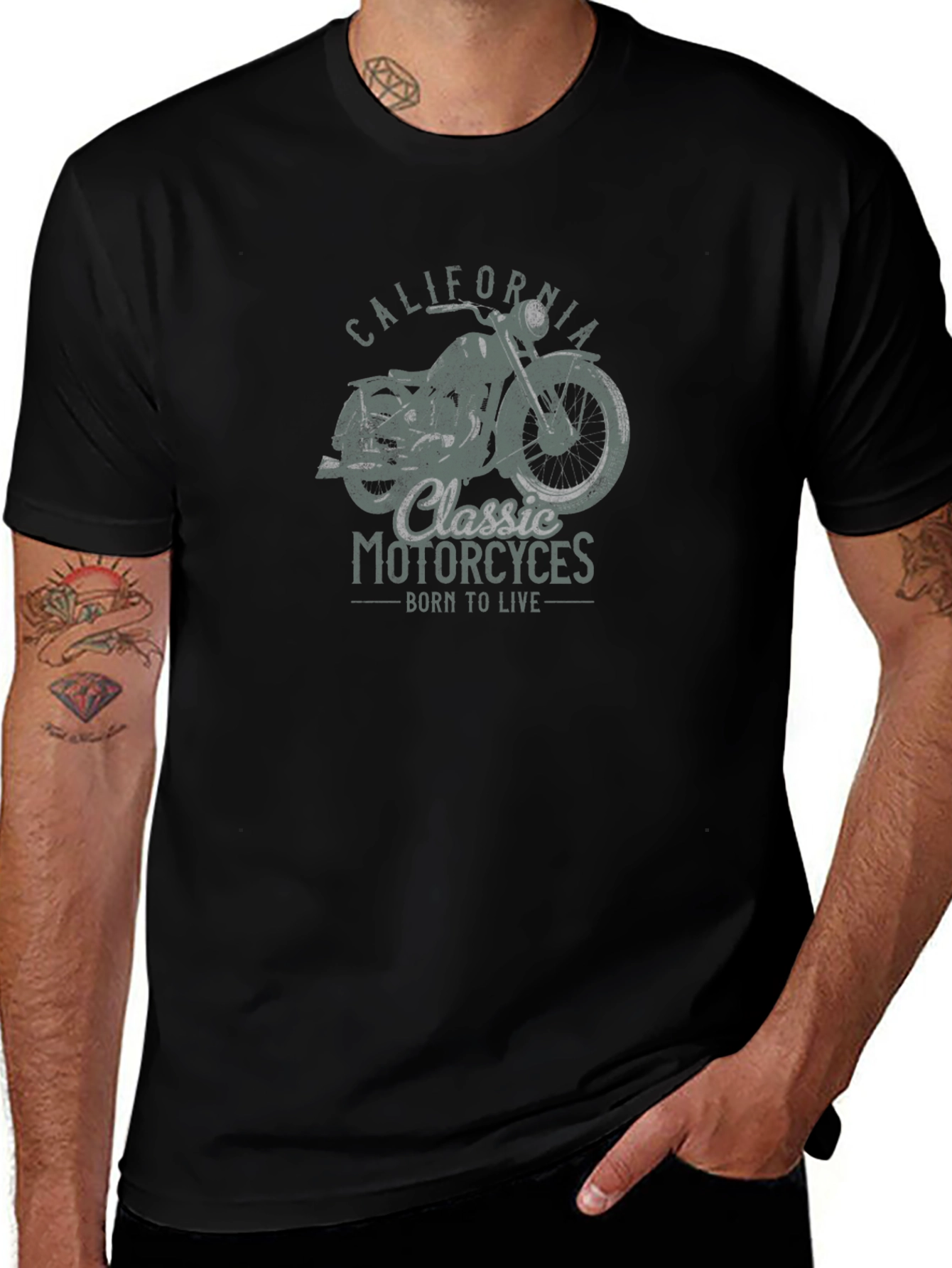 Classic Motorcycle Graphic Tee - Ride in Style!