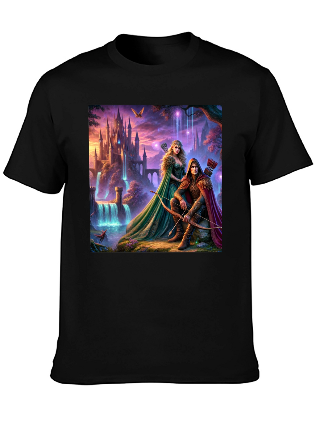 Fantasy Castle Archer T-Shirt