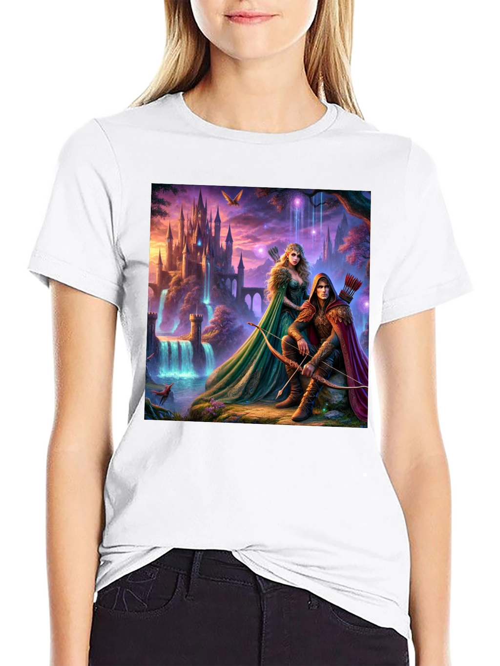 Fantasy Castle Archer T-Shirt