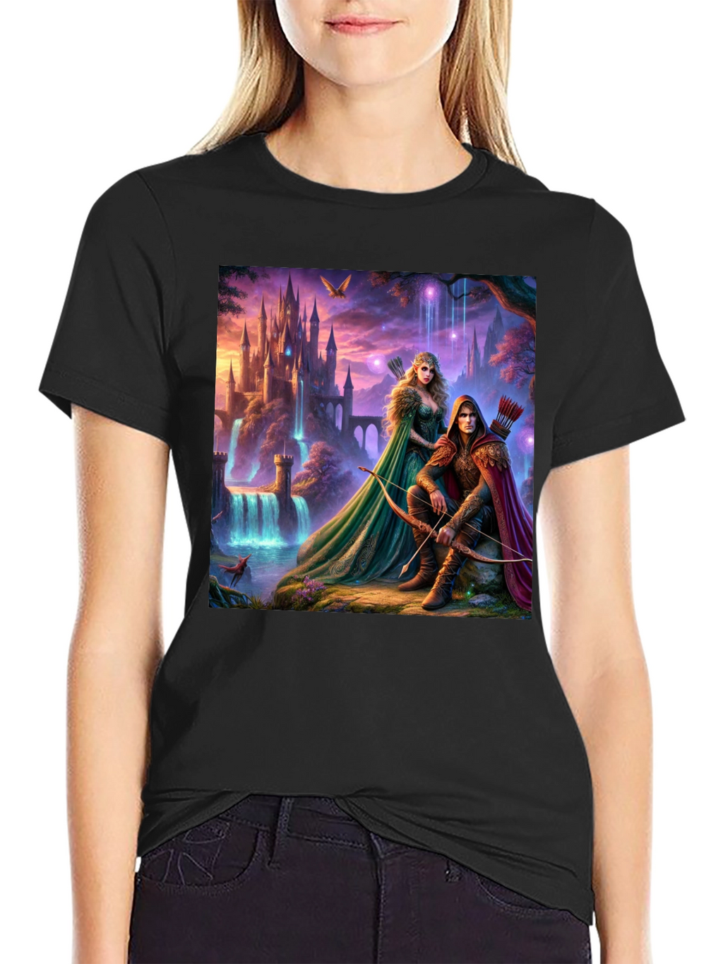 Fantasy Castle Archer T-Shirt