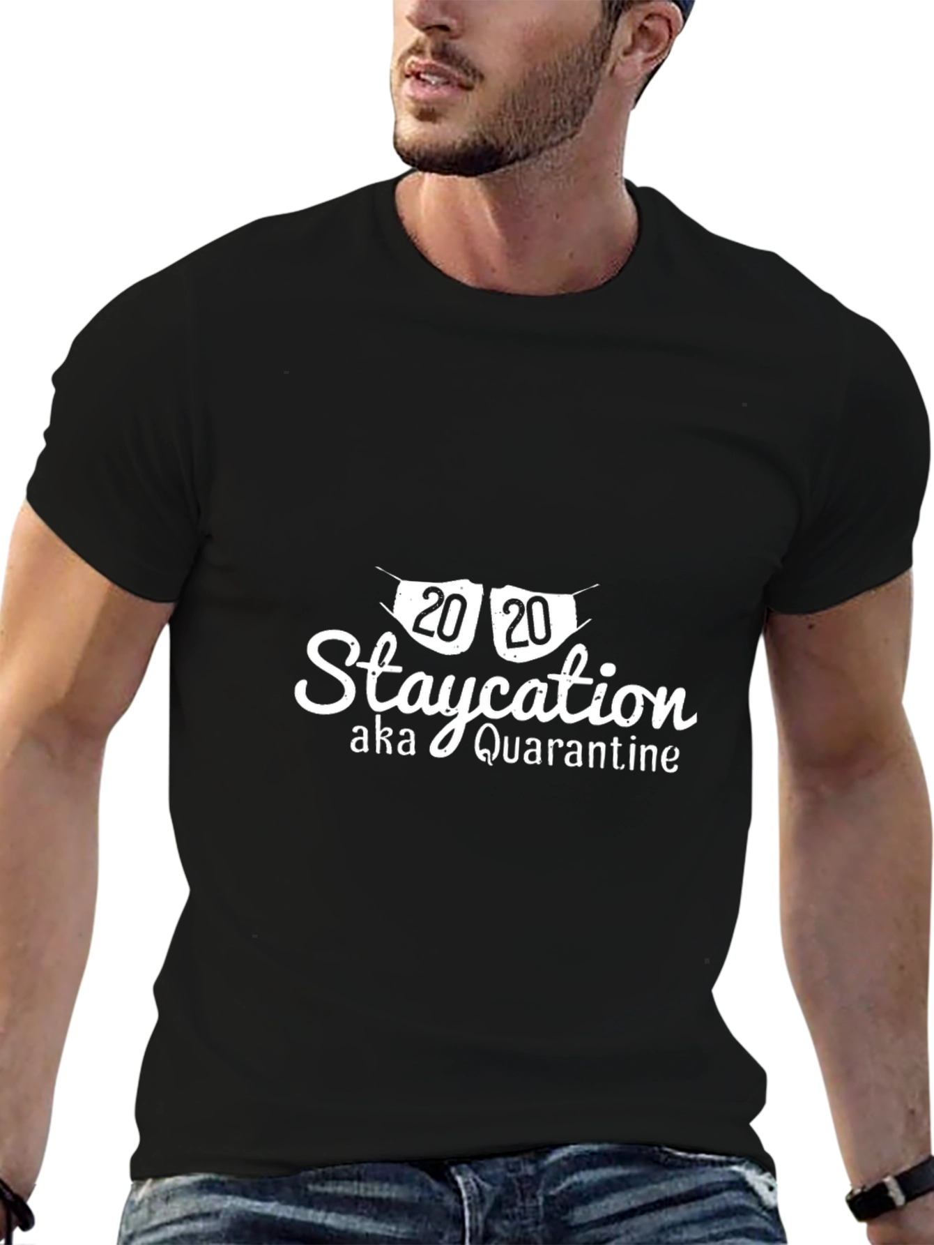 2020 Staycation Quarantine Graphic Tee