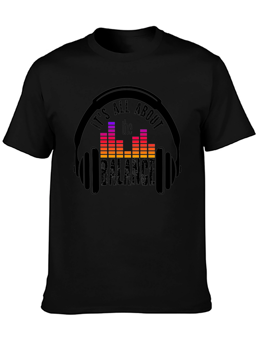 Balance Headphones T-Shirt: Music Lover Tee