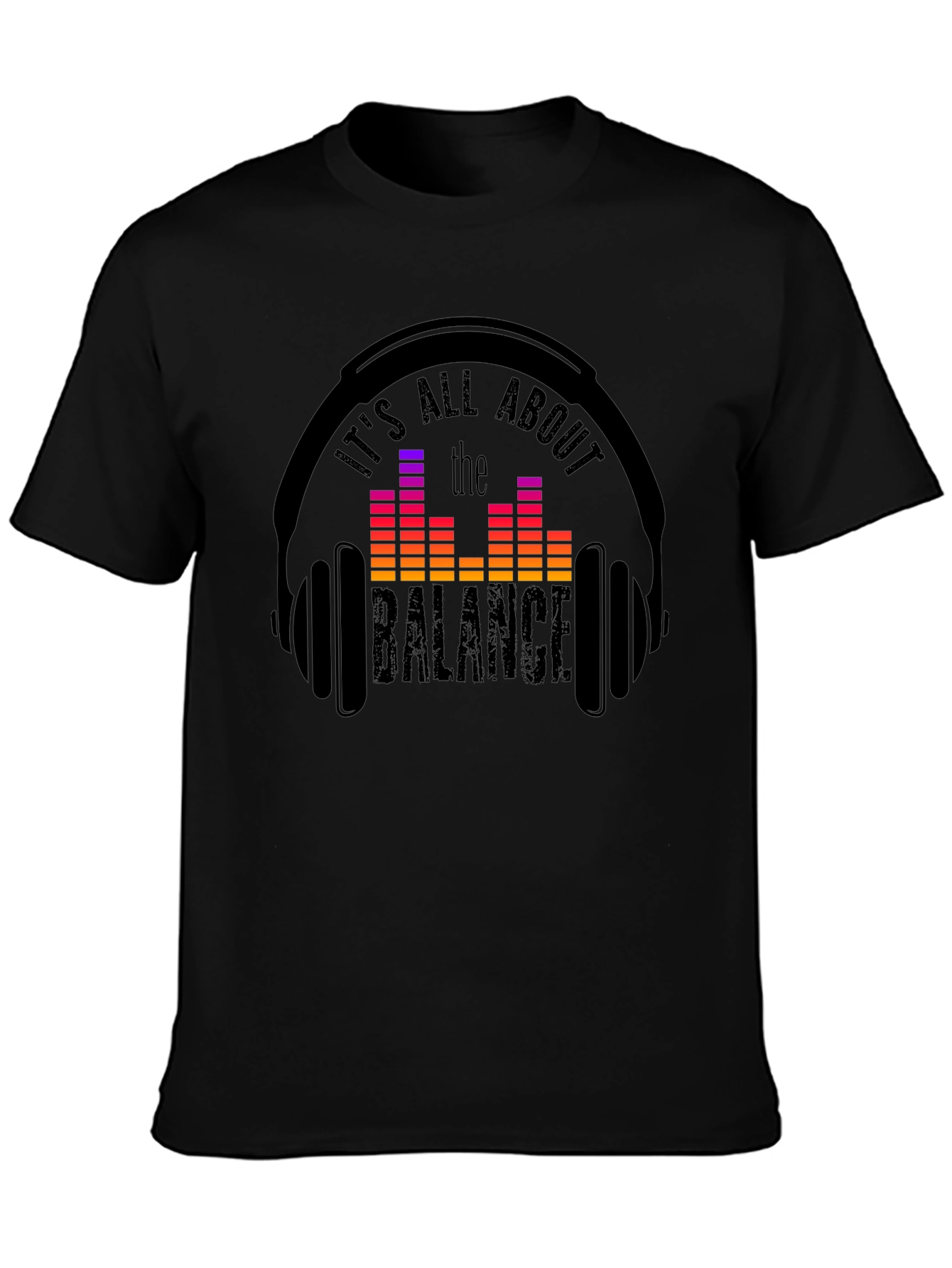 Balance Headphones T-Shirt: Music Lover Tee