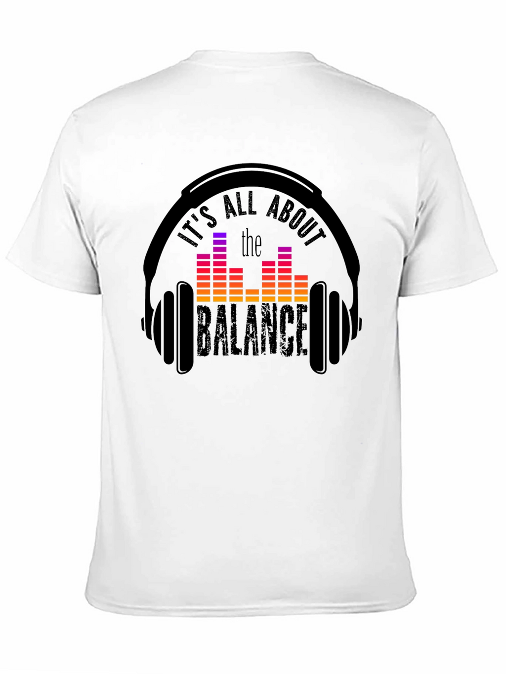 Balance Headphones T-Shirt: Music Lover Tee