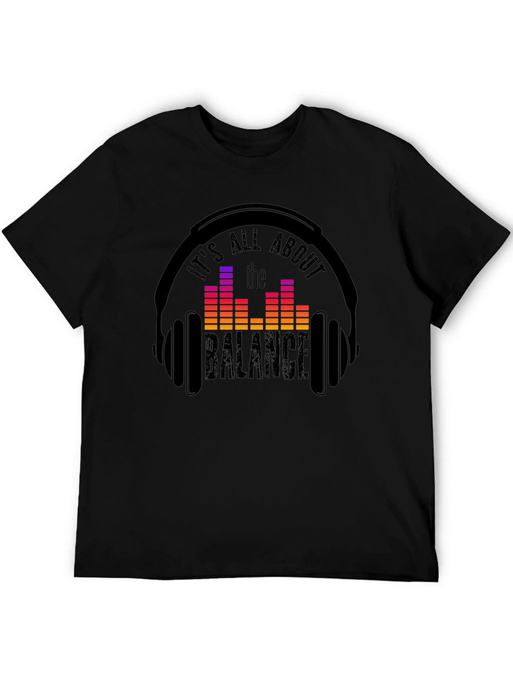 Balance Headphones T-Shirt: Music Lover Tee