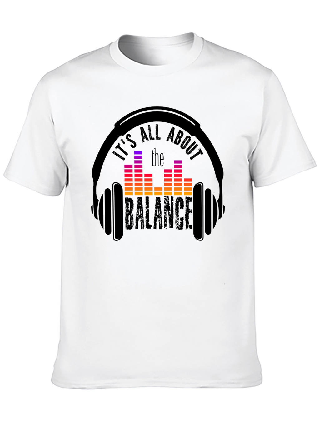 Balance Headphones T-Shirt: Music Lover Tee