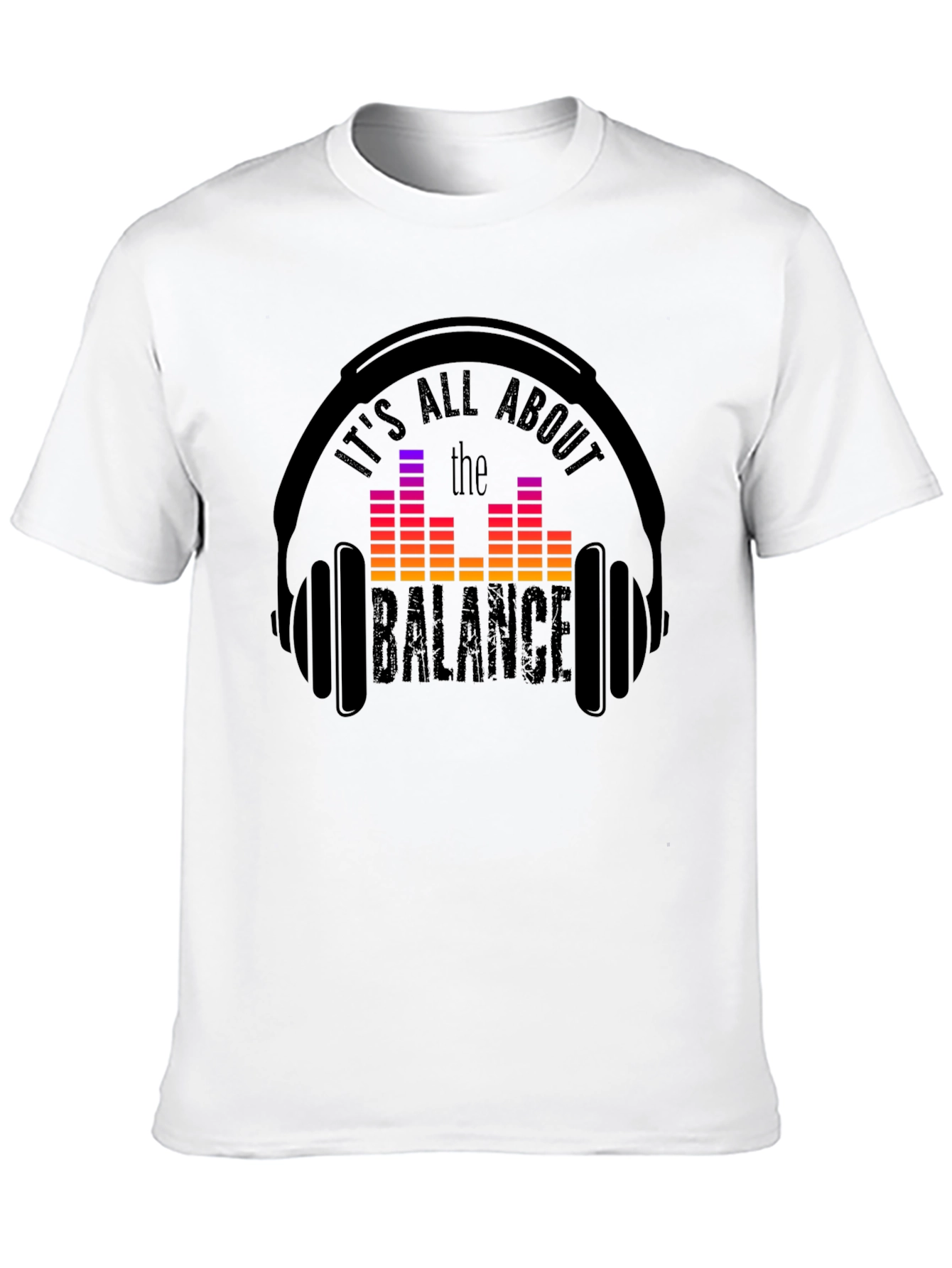Balance Headphones T-Shirt: Music Lover Tee